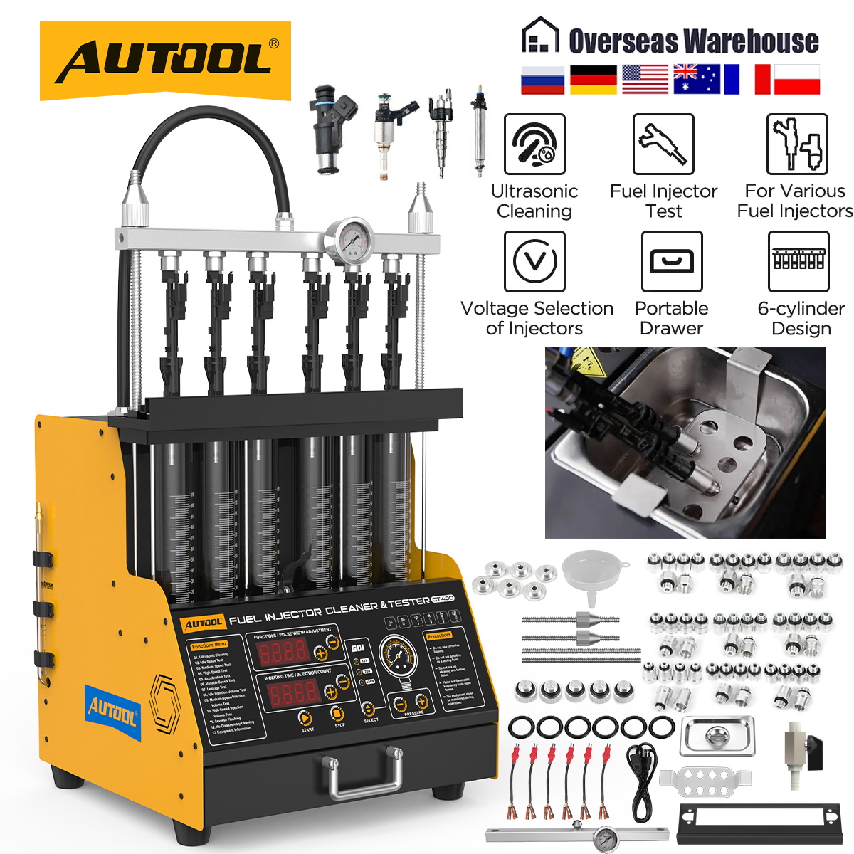 Fuel Injector Tester - AUTOOL CT400 GDI EFI FEI -