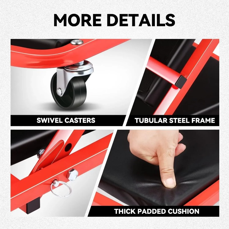 Creeper plegable Z 2 en 1, asi - Garage Creeper Roller reseña y precio
