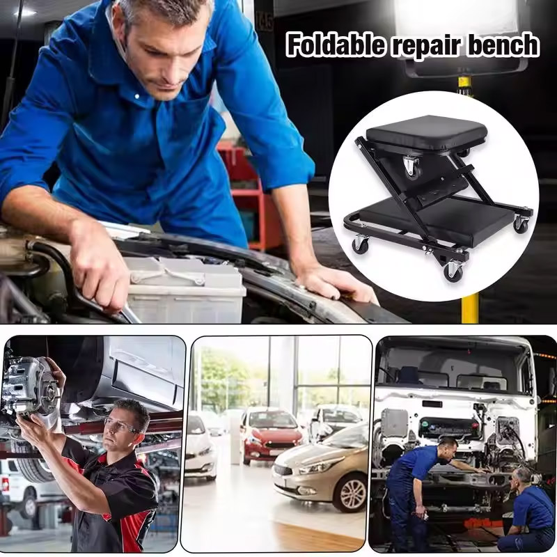 Silla de trabajo para mantenim - Garage Creeper Roller reseña y precio