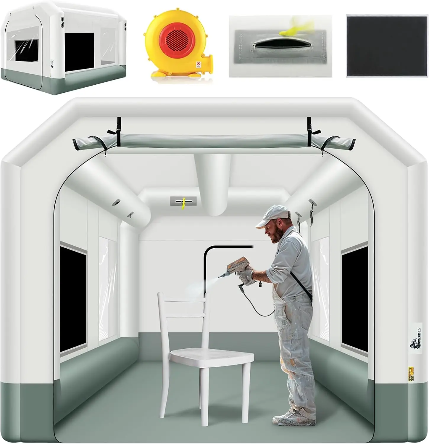 Cabina de Pintura Inflable de  - Inflatable Paint Booth reseña y precio