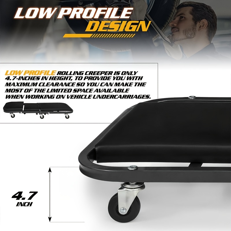 Asiento rodante 2 en 1 para me - Garage Creeper Roller reseña y precio