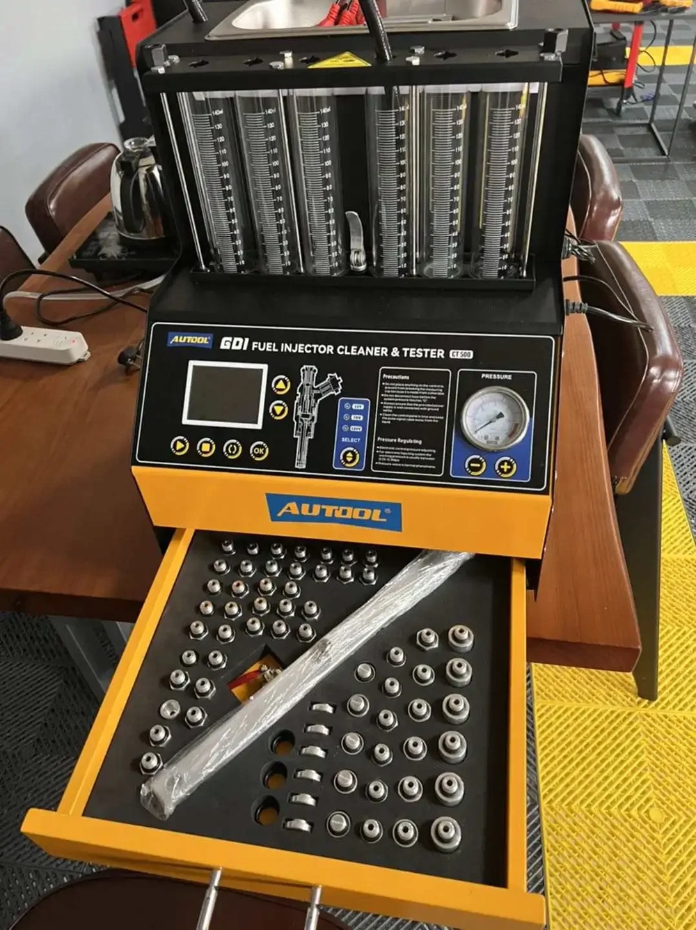 Limpiador de inyector de combu - Fuel Injector Tester reseña y precio
